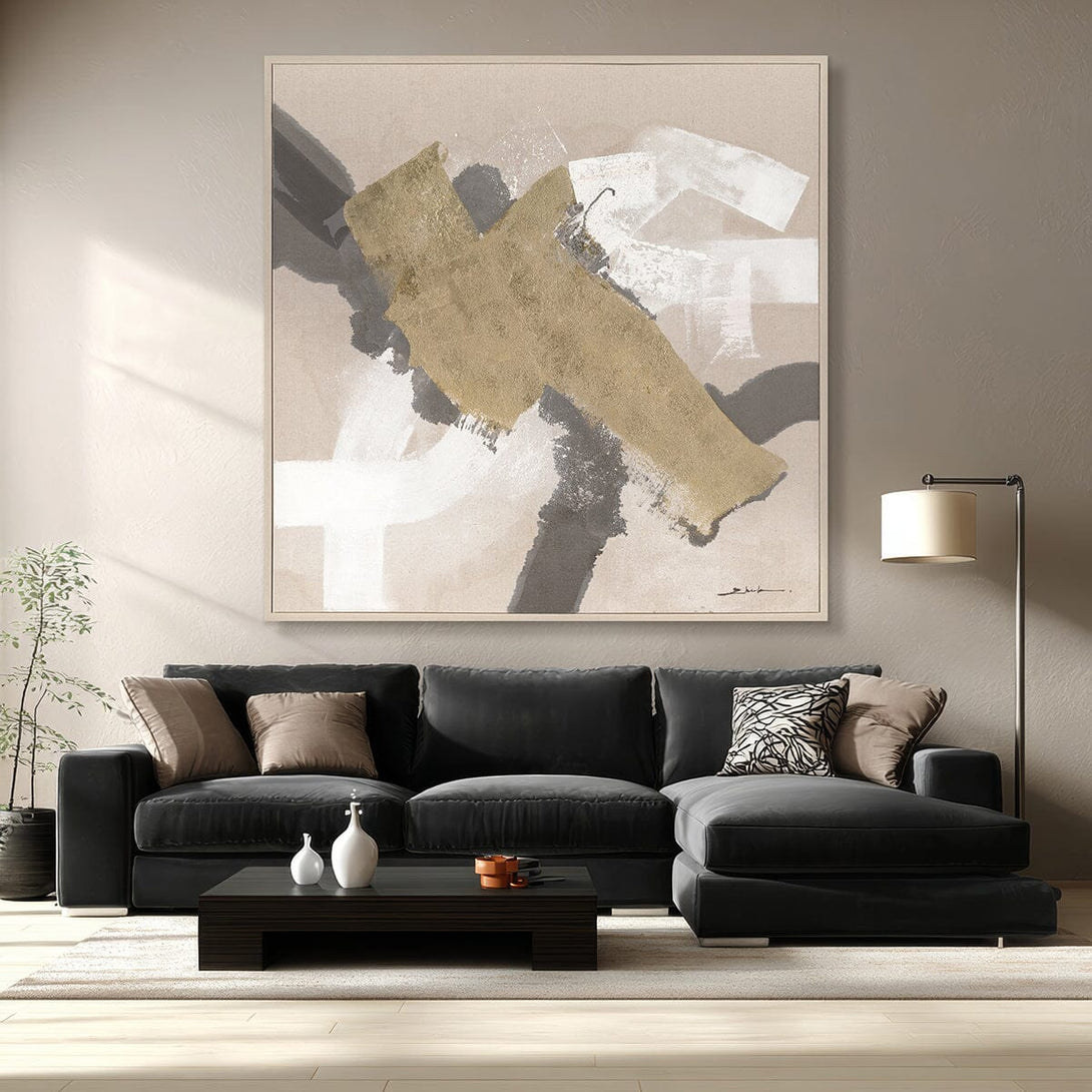 Golden Cross - Modern Abstract Art #M8144 Painting artwepaint 