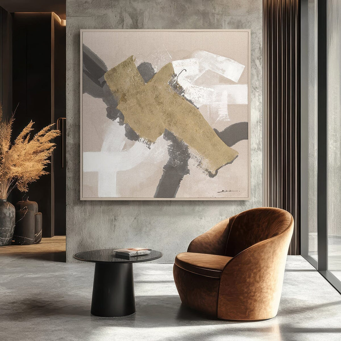 Golden Cross - Modern Abstract Art #M8144 Painting artwepaint 