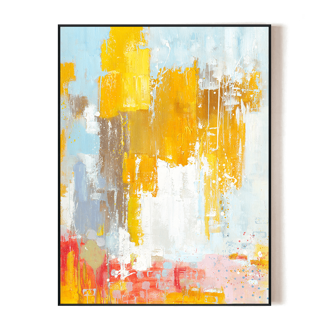 Golden Dawn - Abstract Radiance #J1516 Painting artwepaint 