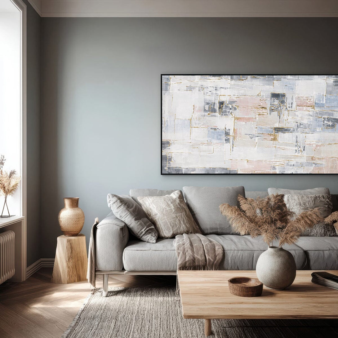 Golden Dawn - Gold Foil Texture Abstract Painting#M0695 Painting artwepaint 