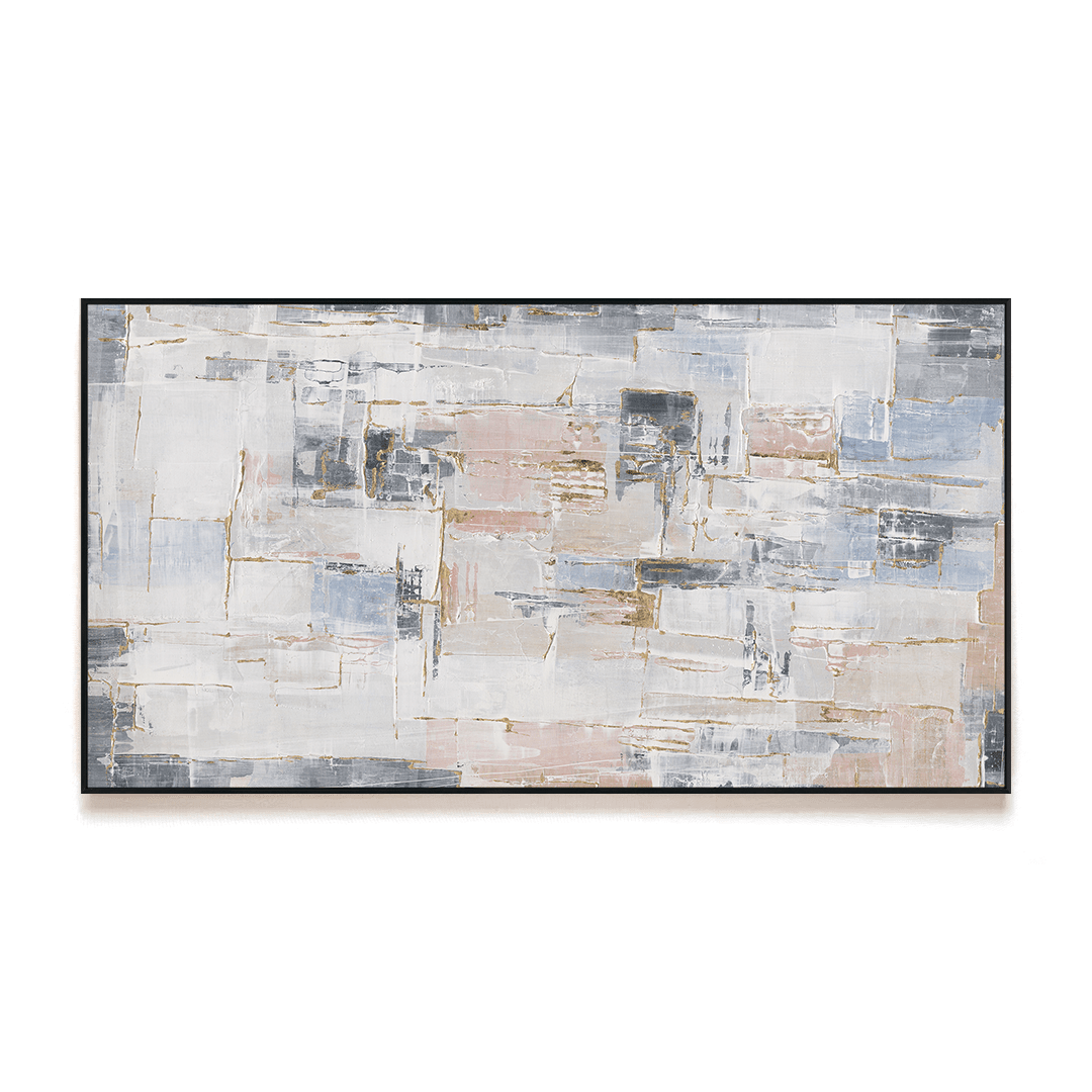 Golden Dawn - Gold Foil Texture Abstract Painting#M0695 Painting artwepaint 