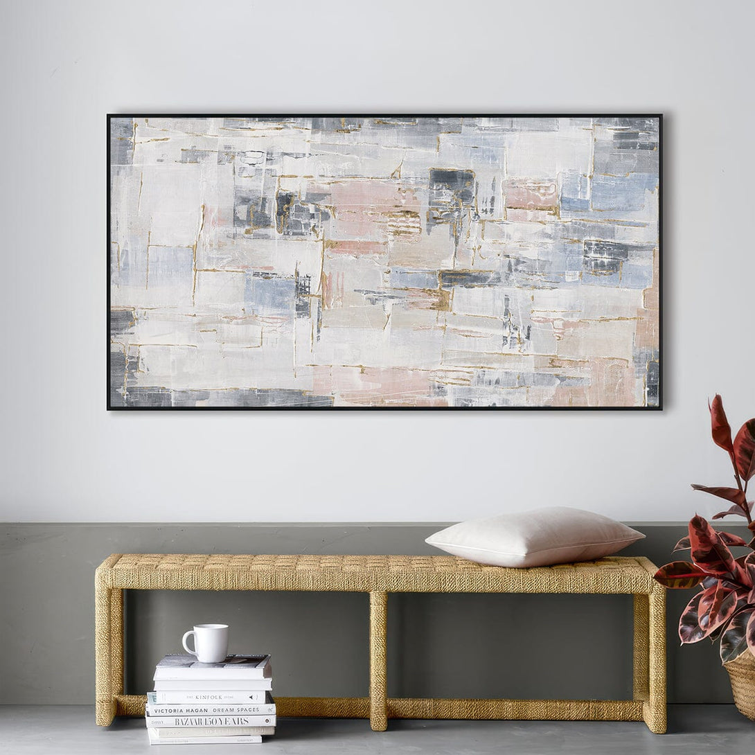 Golden Dawn - Gold Foil Texture Abstract Painting#M0695 Painting artwepaint 