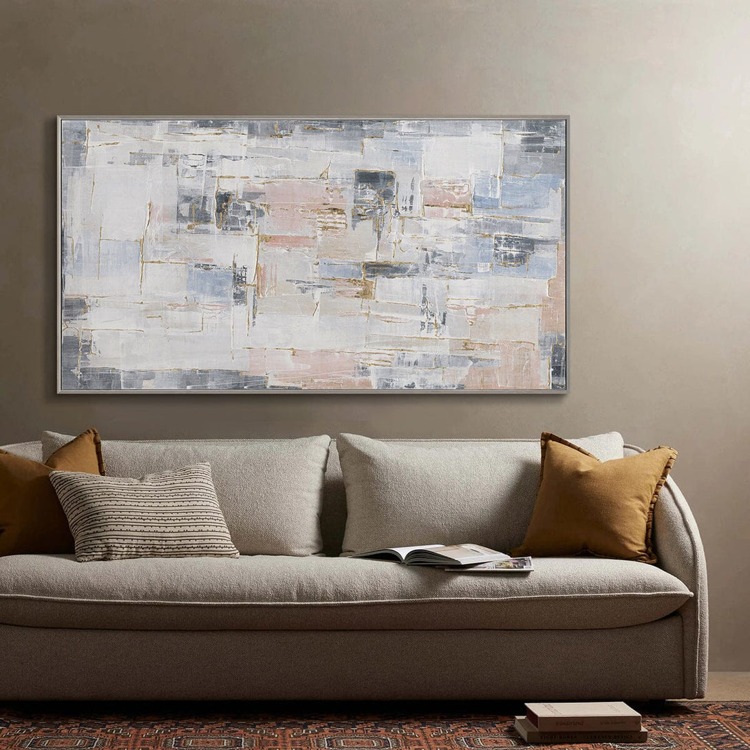 Golden Dawn - Gold Foil Texture Abstract Painting#M0695 Painting artwepaint 