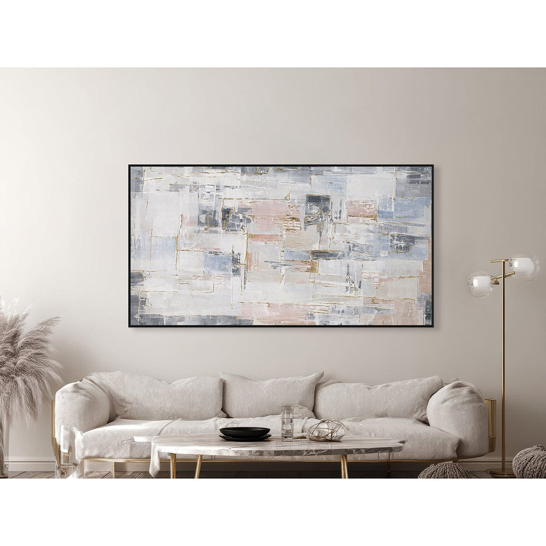 Golden Dawn - Gold Foil Texture Abstract Painting#M0695 Painting artwepaint 