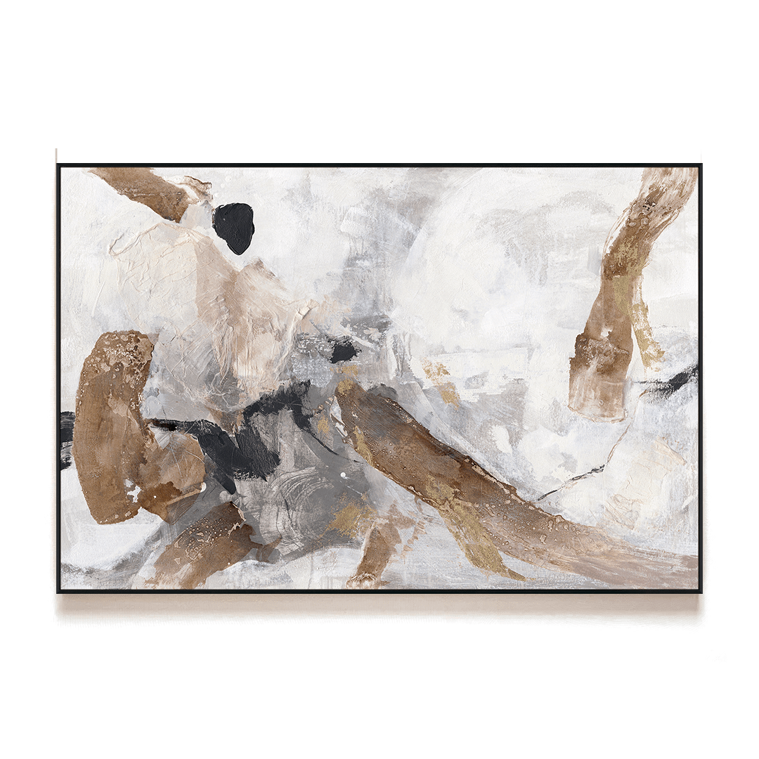 Golden Drift - Neutral Abstract Landscape Painting #M8104 Painting artwepaint 
