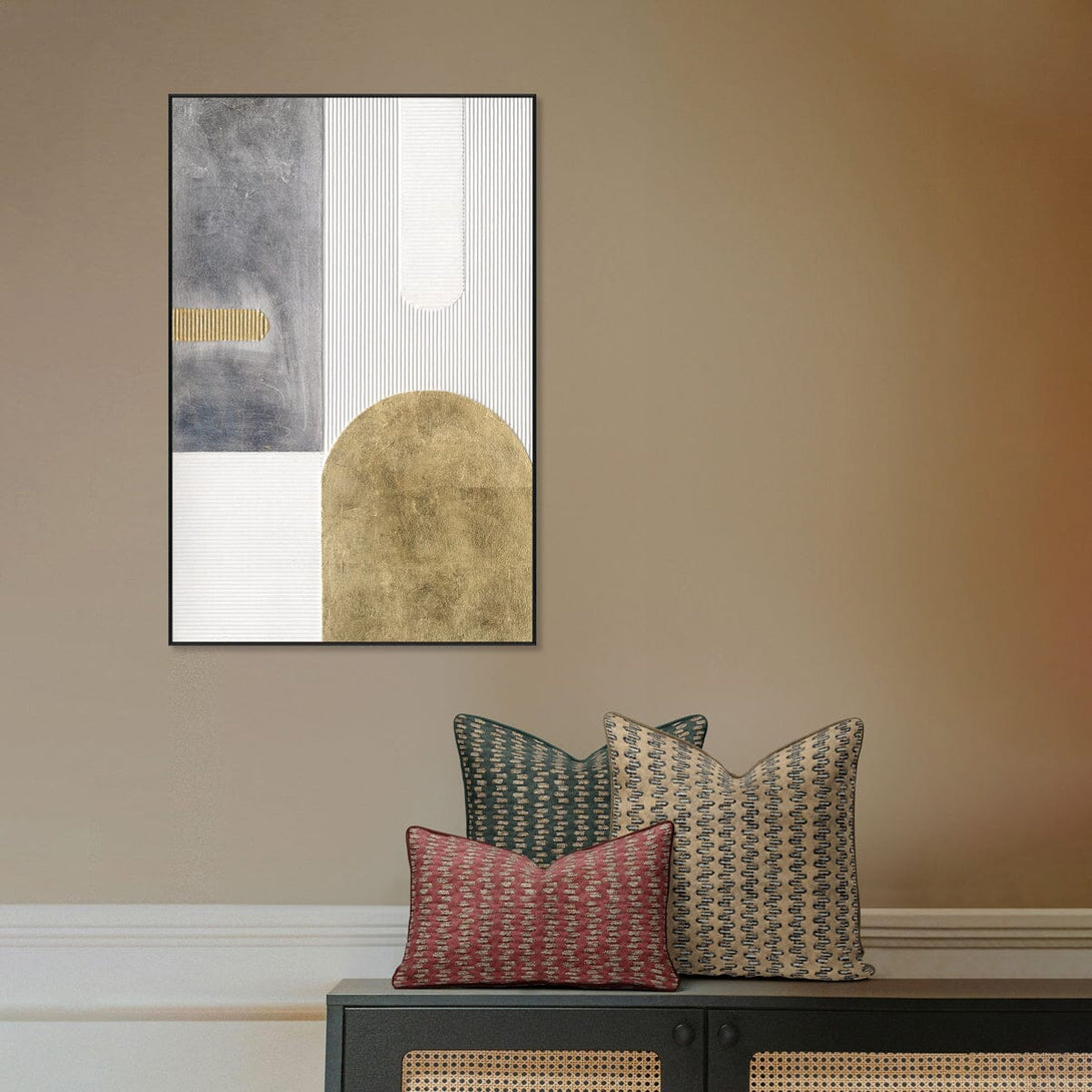 Golden Eclipse - Minimalist Geometric Abstract #MM2580 Painting artwepaint 