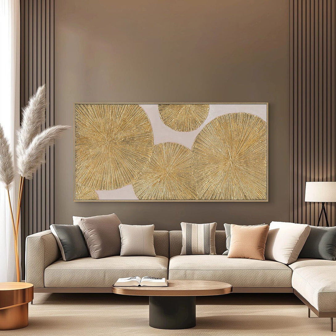 Golden Flow - Large Gold Foil Texture Painting#L5076 Painting artwepaint 