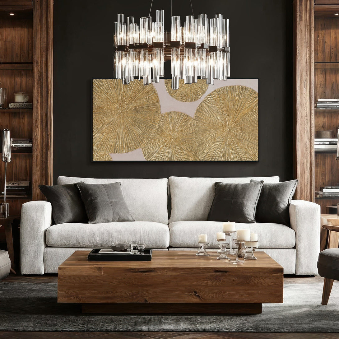 Golden Flow - Large Gold Foil Texture Painting#L5076 Painting artwepaint 