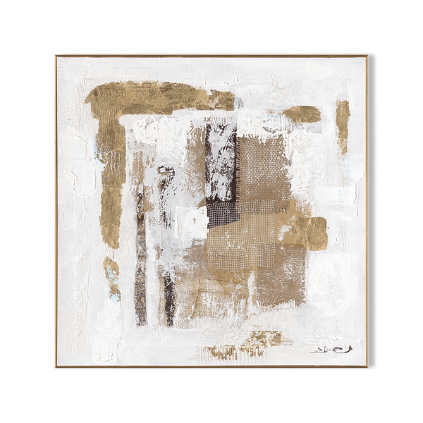 Golden Flow - Modern Abstract Texture Art #M8121 Painting artwepaint 