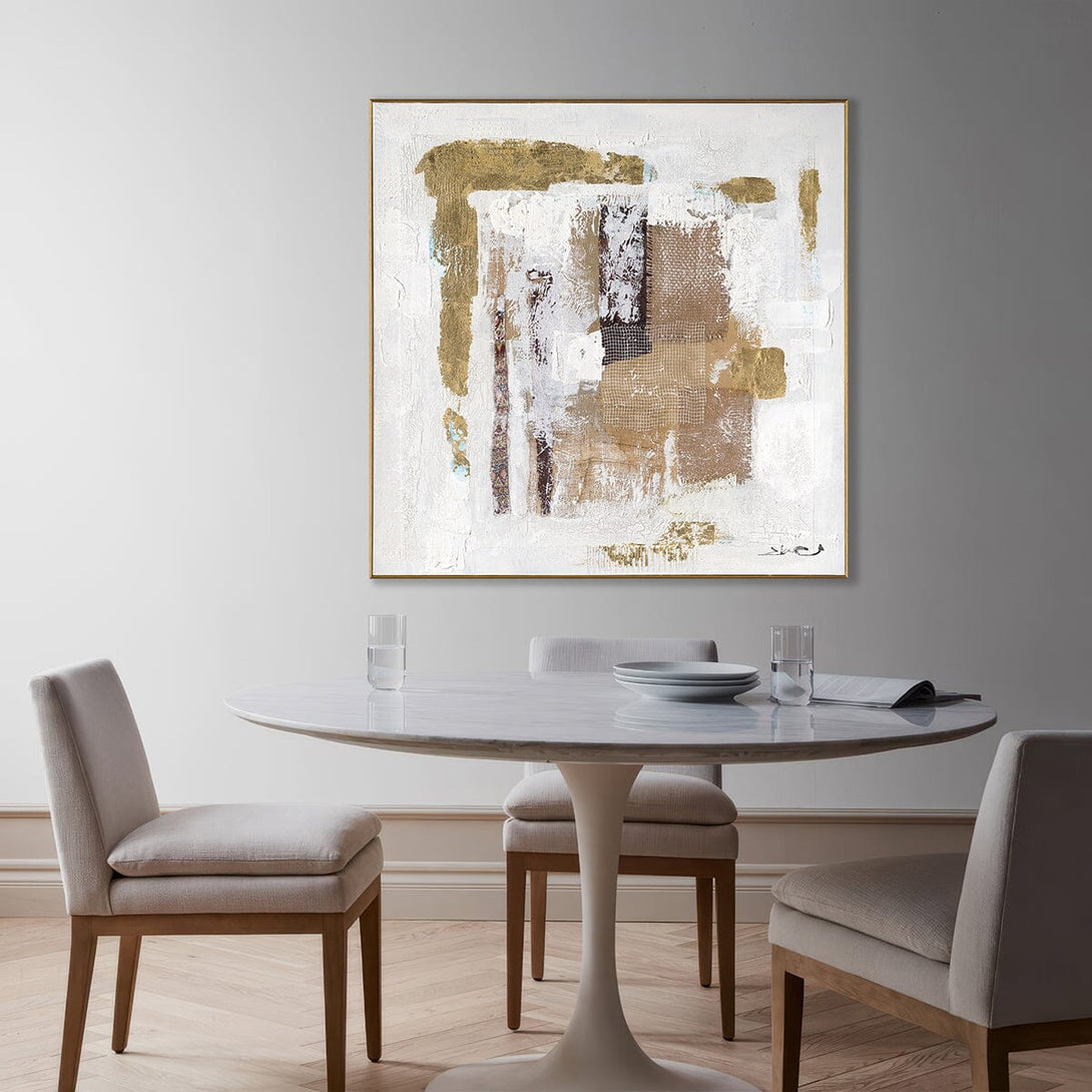 Golden Flow - Modern Abstract Texture Art #M8121 Painting artwepaint 