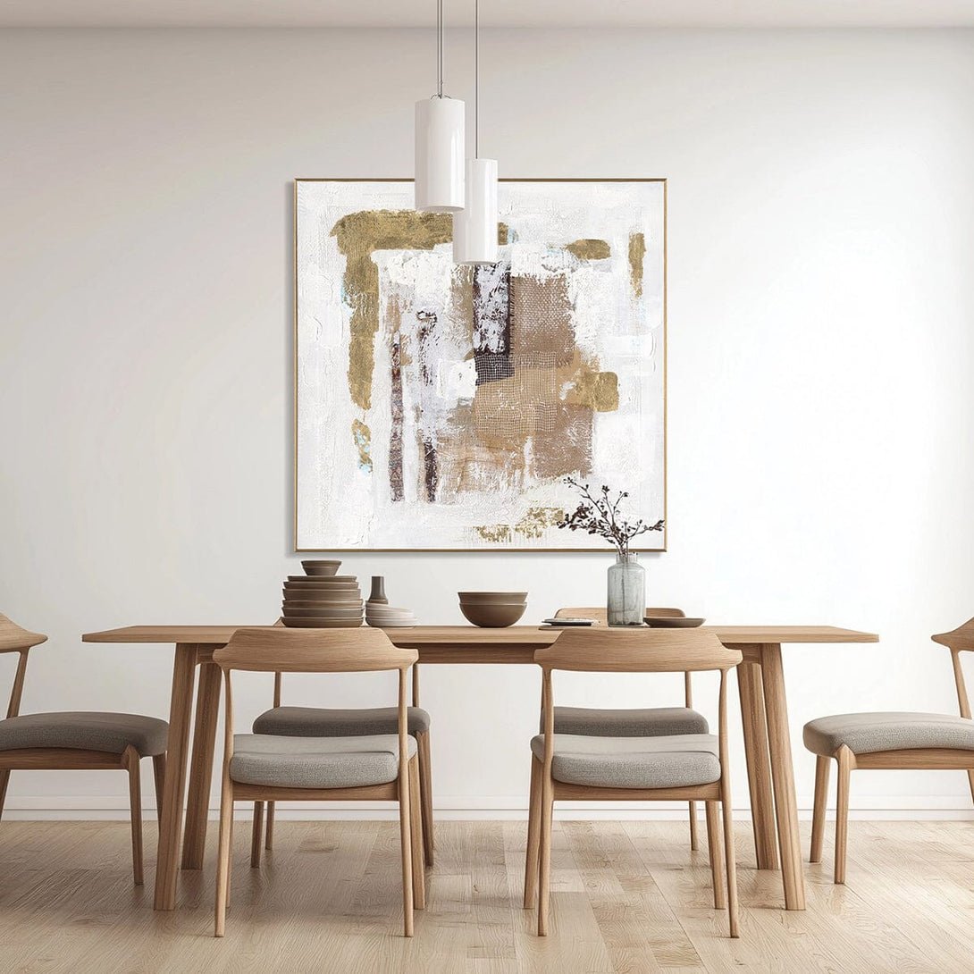 Golden Flow - Modern Abstract Texture Art #M8121 Painting artwepaint 