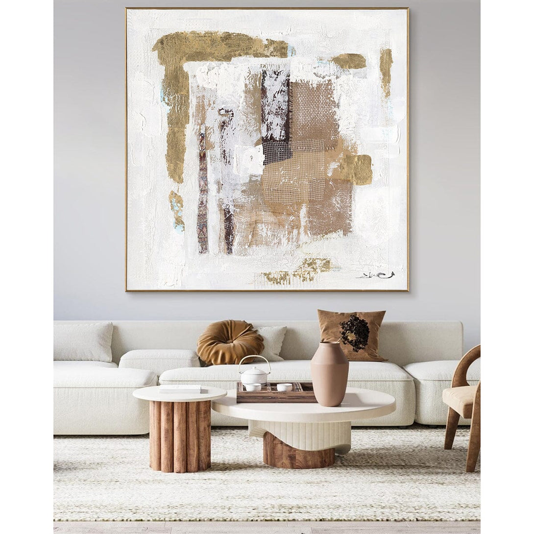 Golden Flow - Modern Abstract Texture Art #M8121 Painting artwepaint 