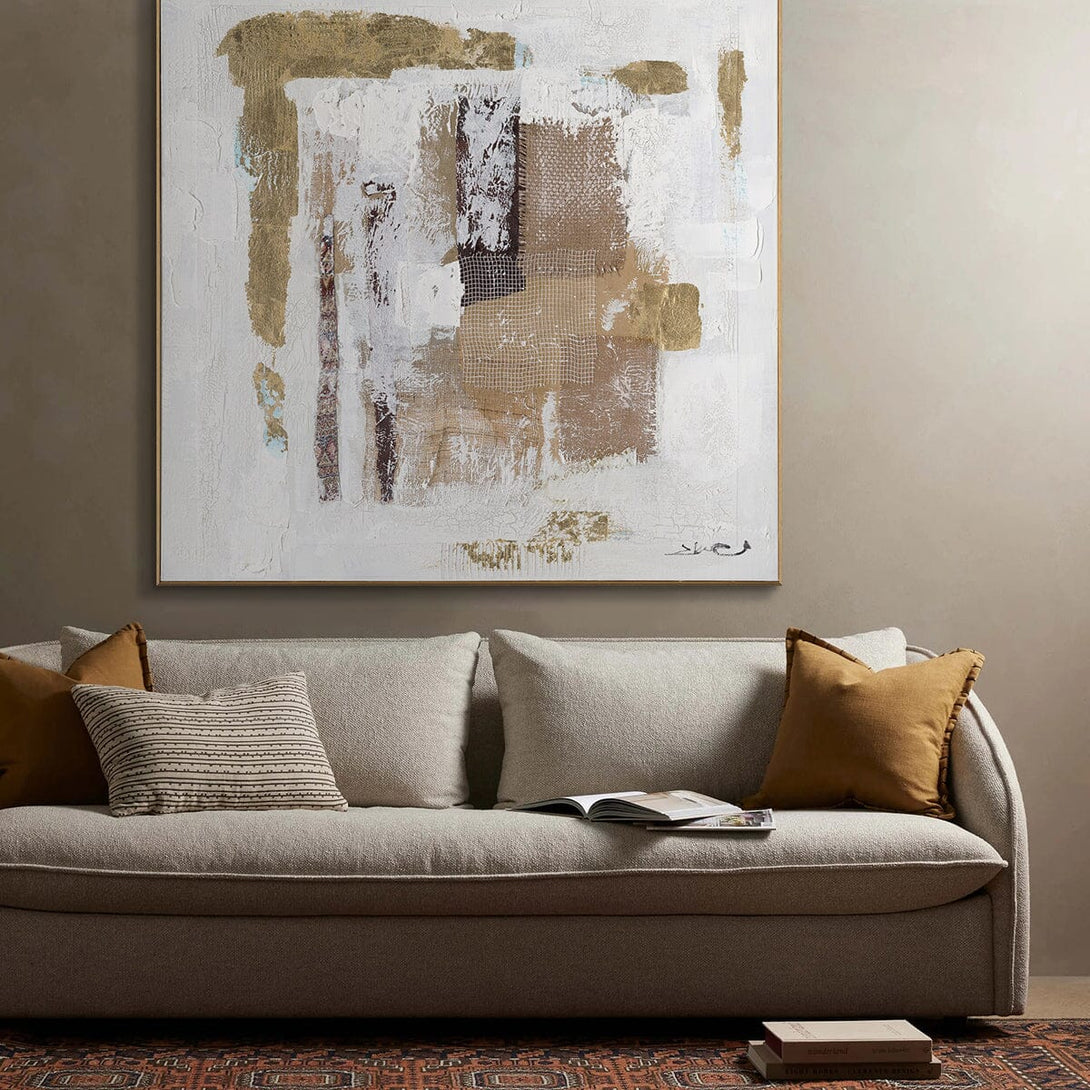 Golden Flow - Modern Abstract Texture Art #M8121 Painting artwepaint 