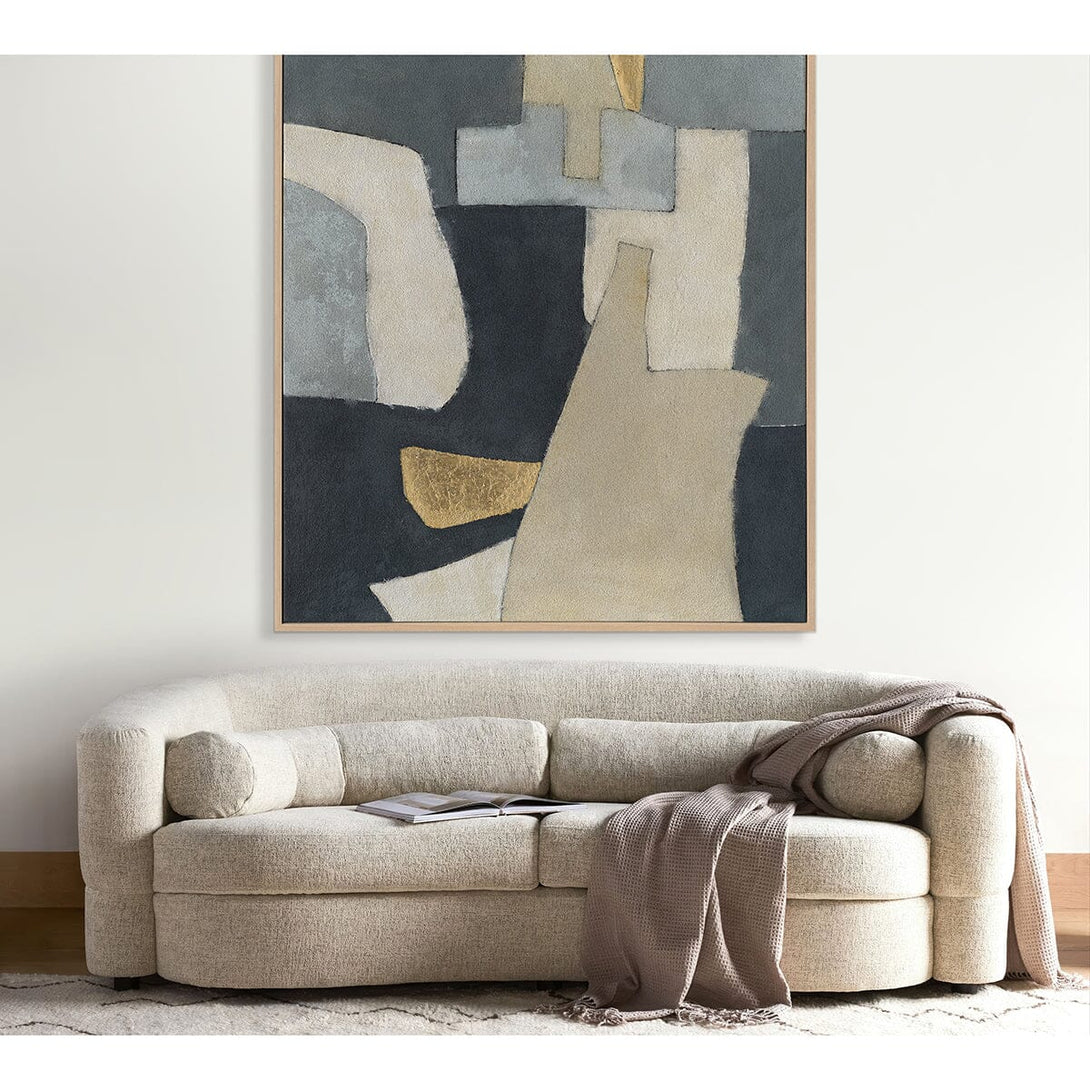 Golden Geometry-Geometric Abstract Painting #M2715 Painting artwepaint 