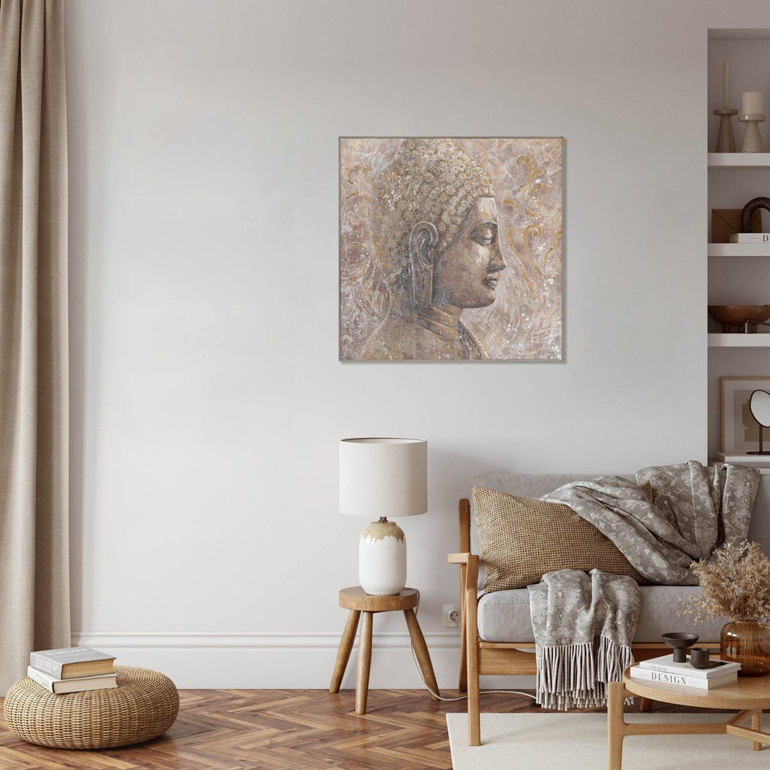 Golden Glow - Buddha Profile Painting#K5083 Painting artwepaint 