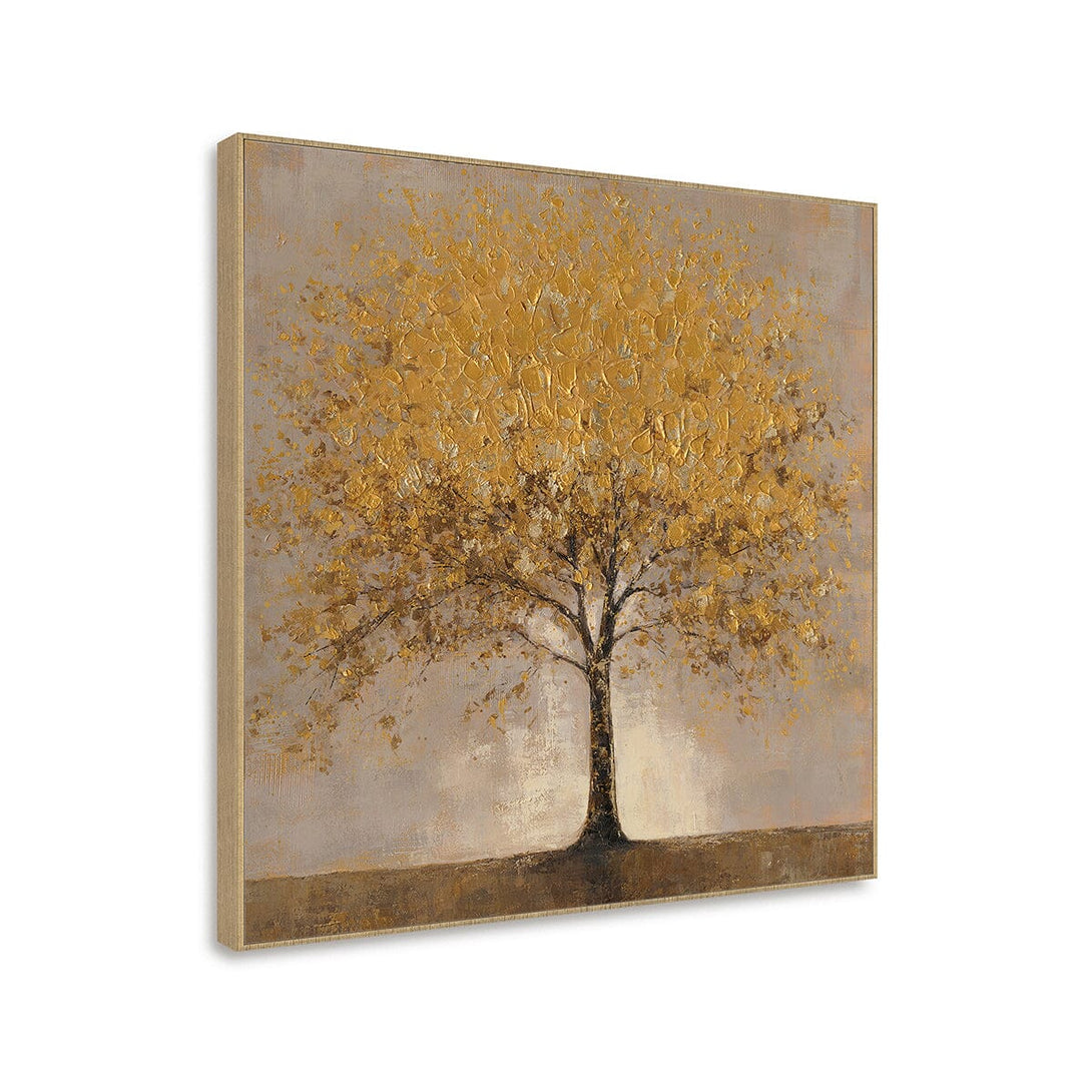 Golden Glow - Textured Abstract Tree#P4694 Painting artwepaint 
