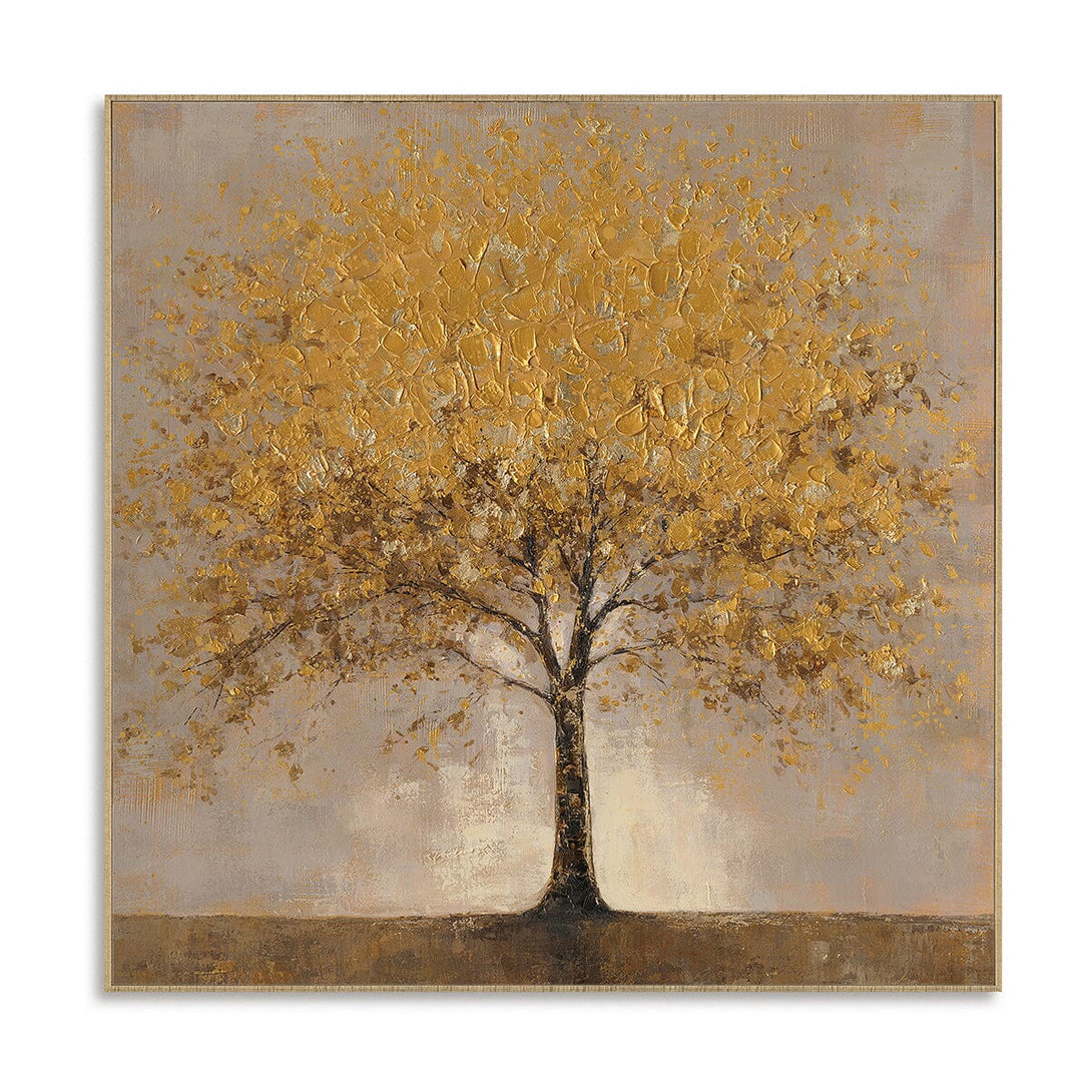 Golden Glow - Textured Abstract Tree#P4694 Painting artwepaint 