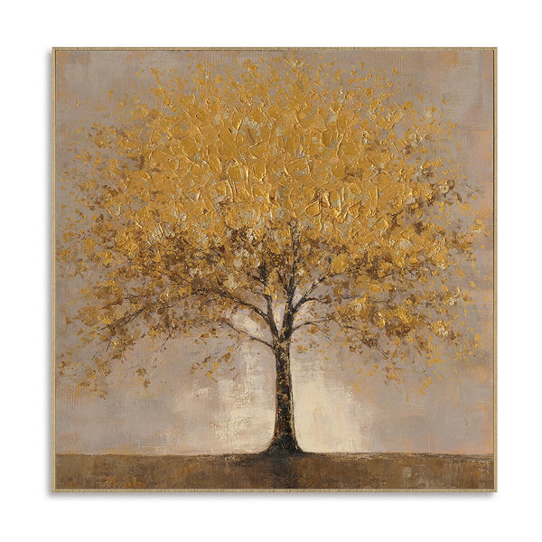 Golden Glow - Textured Abstract Tree#P4694 Painting artwepaint 