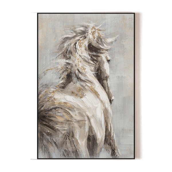 Golden Grace – Abstract Horse Painting#L0704 Painting artwepaint 
