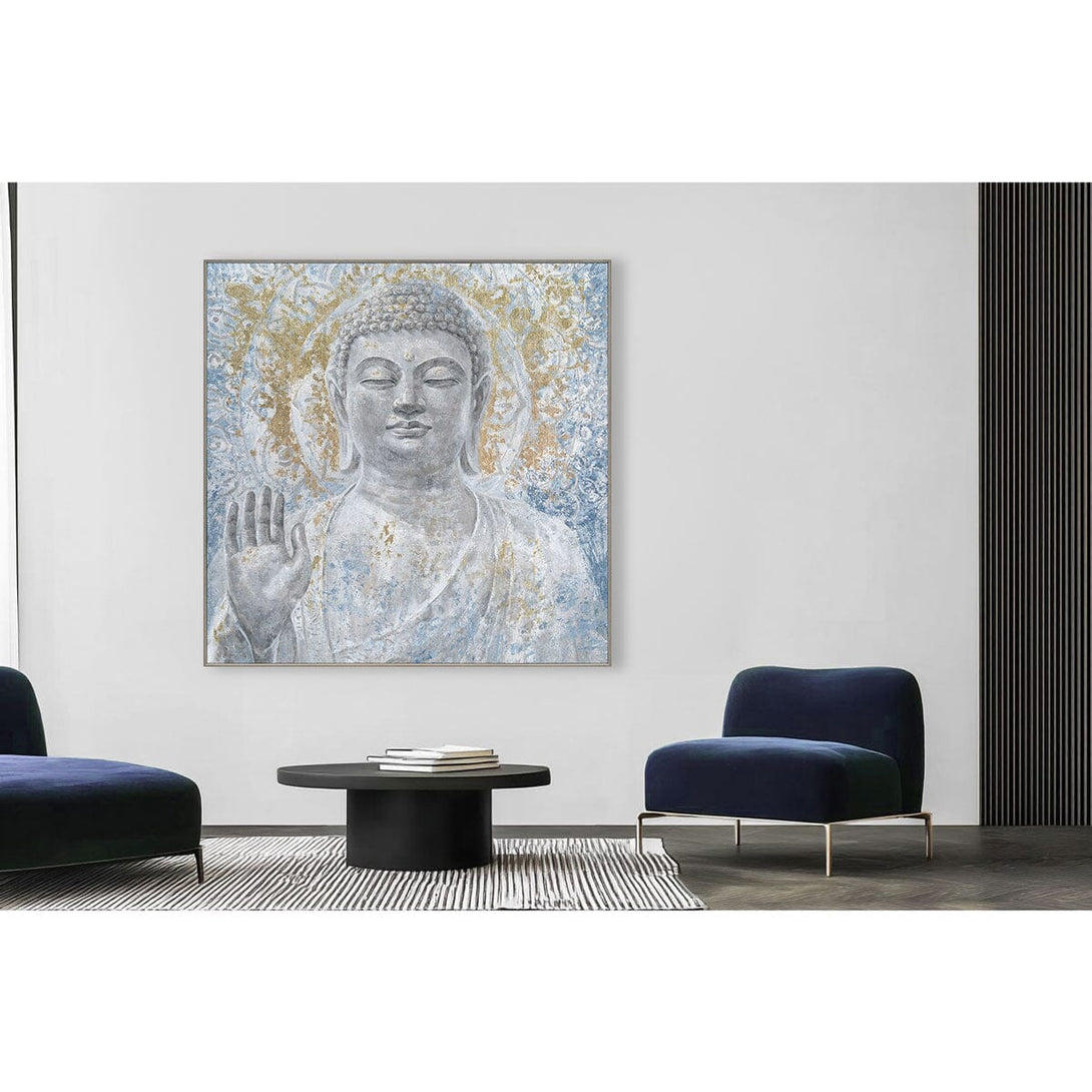 Golden Guardian - Textured Buddha Painting#K5119 Painting artwepaint 