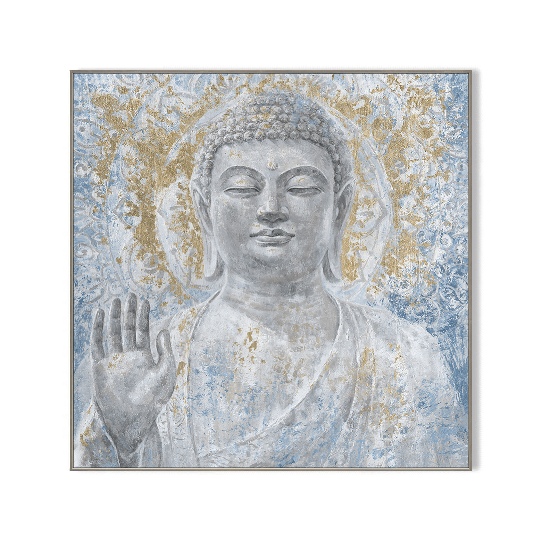 Golden Guardian - Textured Buddha Painting#K5119 Painting artwepaint 