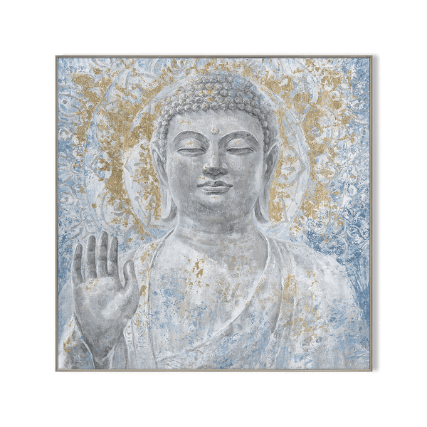 Golden Guardian - Textured Buddha Painting#K5119 Painting artwepaint 