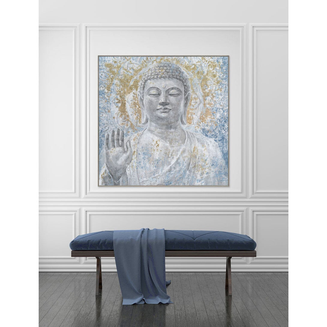 Golden Guardian - Textured Buddha Painting#K5119 Painting artwepaint 