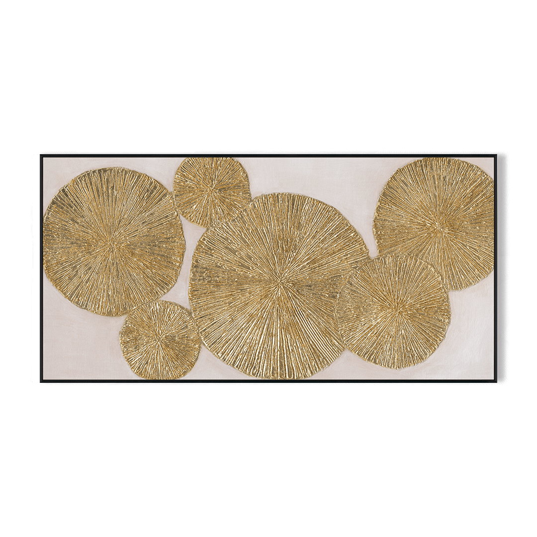 Golden Harmony - Modern Gold Foil Texture Painting#L5075 Painting artwepaint 