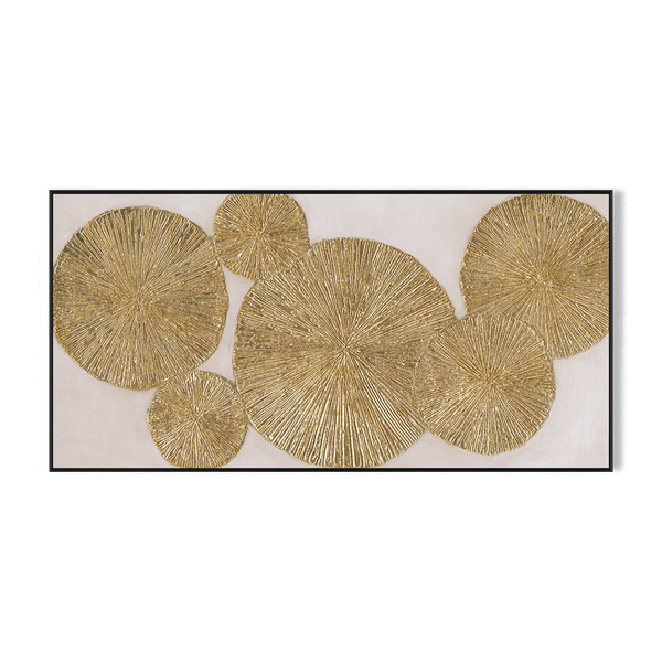 Golden Harmony - Modern Gold Foil Texture Painting#L5075 Painting artwepaint 