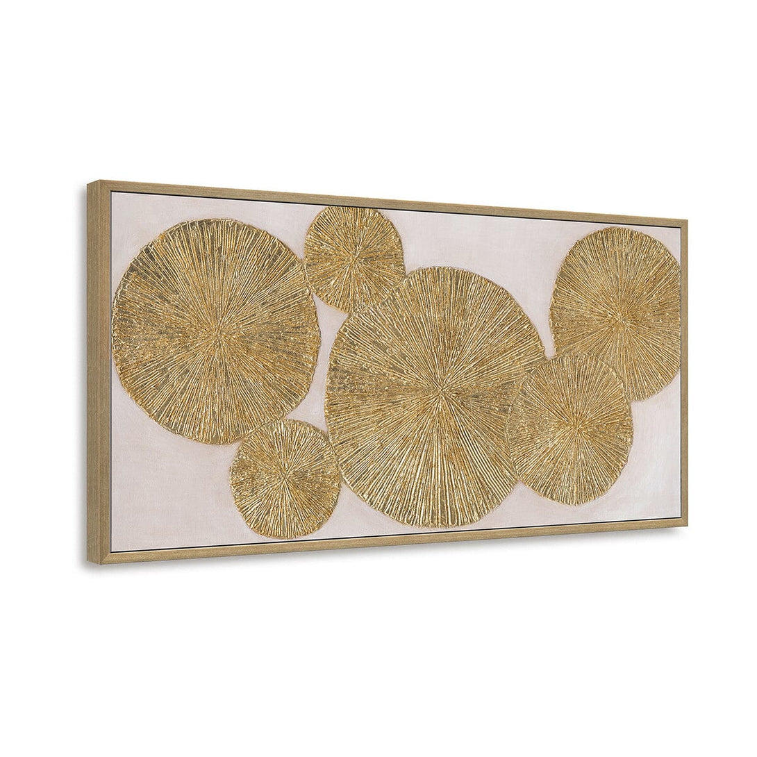 Golden Harmony - Modern Gold Foil Texture Painting#L5075 Painting artwepaint 