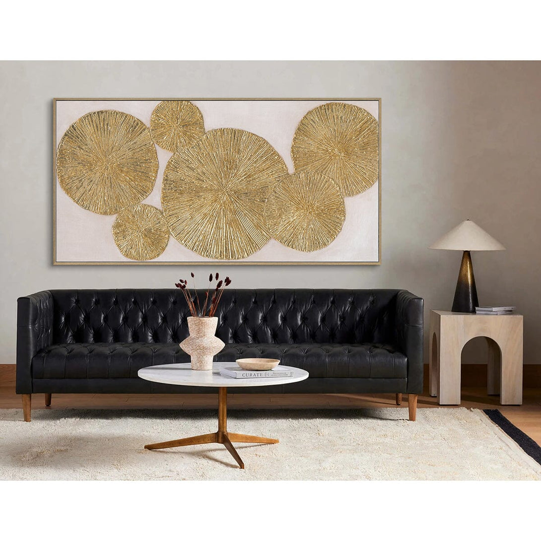 Golden Harmony - Modern Gold Foil Texture Painting#L5075 Painting artwepaint 