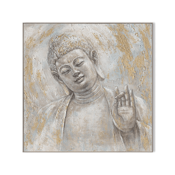 Golden Harmony - Textured Buddha Painting#L0701 Painting artwepaint 
