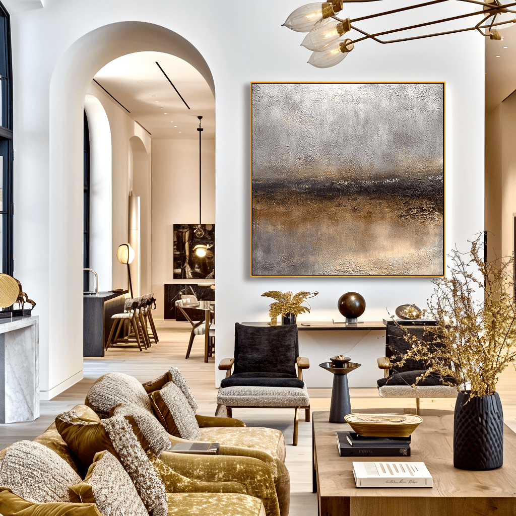 Golden Horizon Abstract Painting #93007 Painting artwepaint 