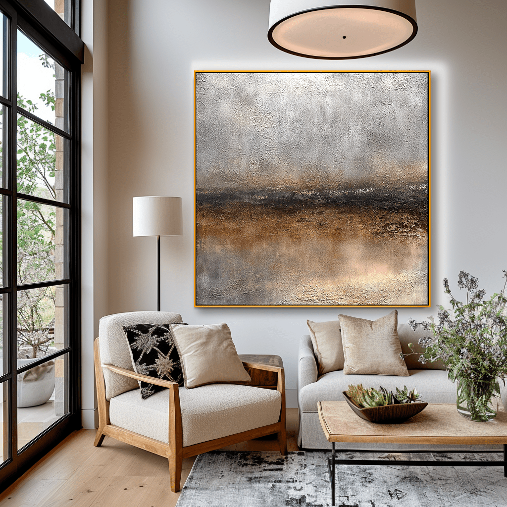 Golden Horizon Abstract Painting #93007 Painting artwepaint 