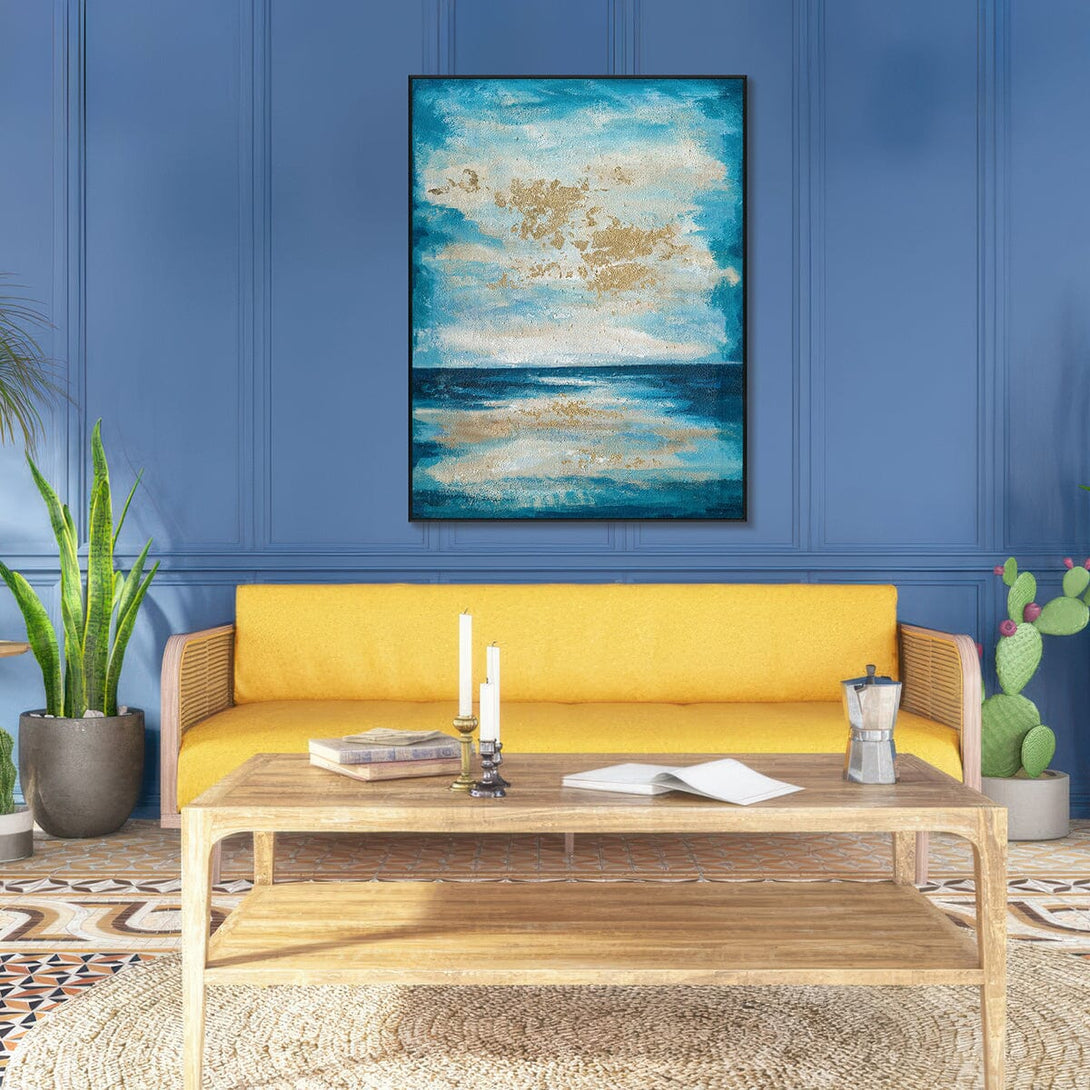 Golden Horizon – Large Abstract Oil Painting #J5104 Painting artwepaint 