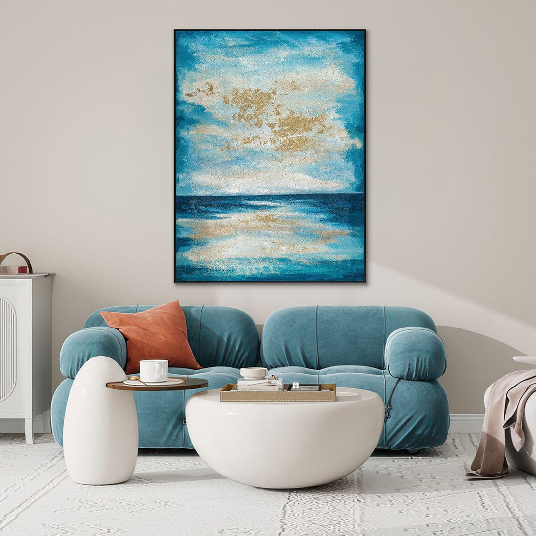Golden Horizon – Large Abstract Oil Painting #J5104 Painting artwepaint 