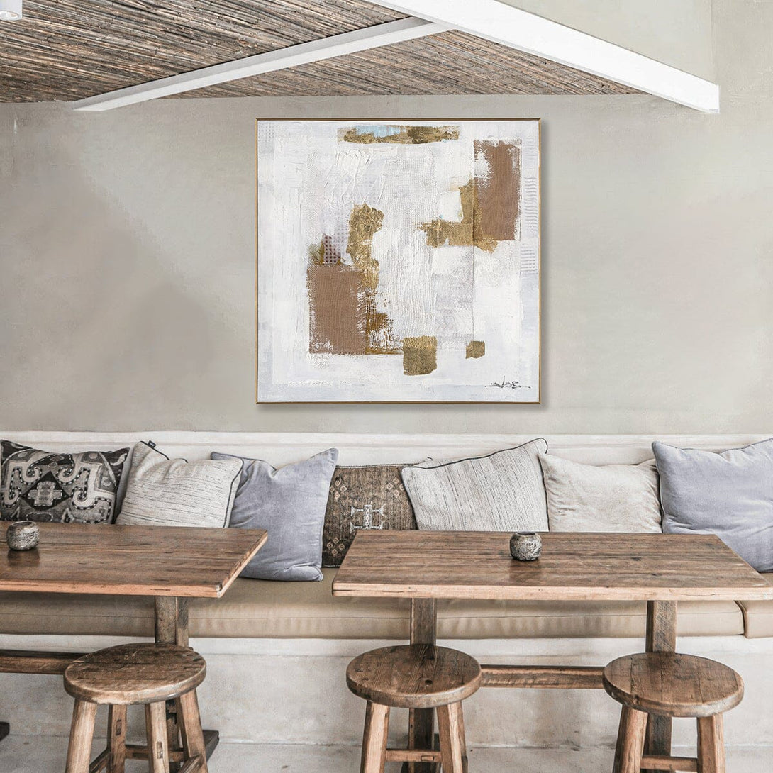 Golden Ivory - Abstract Textured Painting #M8120 Painting artwepaint 