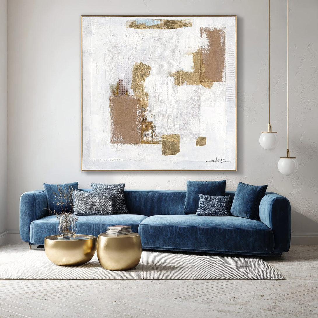 Golden Ivory - Abstract Textured Painting #M8120 Painting artwepaint 