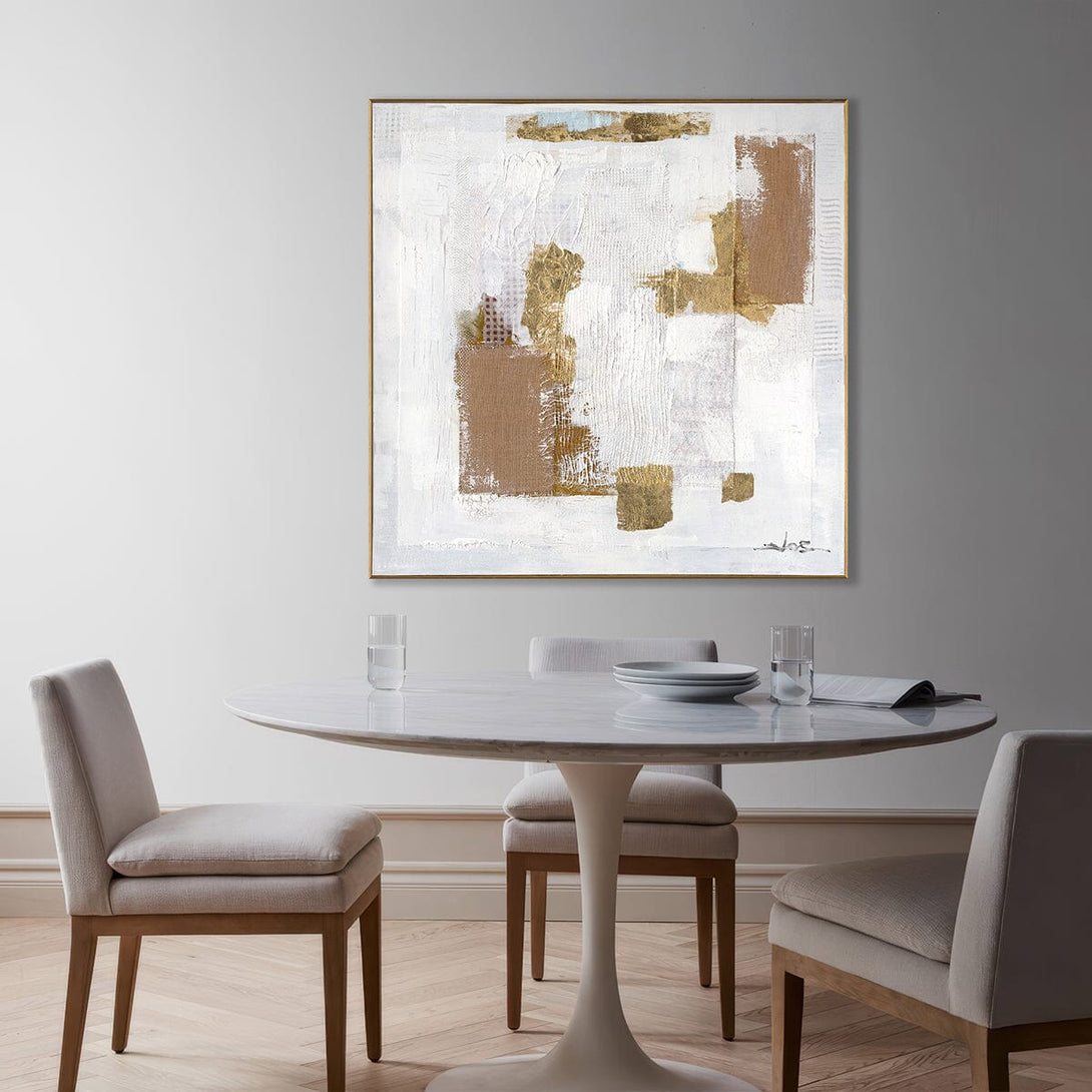 Golden Ivory - Abstract Textured Painting #M8120 Painting artwepaint 