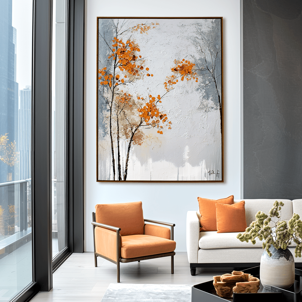 Golden Leaves – Autumn Tree Painting #55 Painting artwepaint 