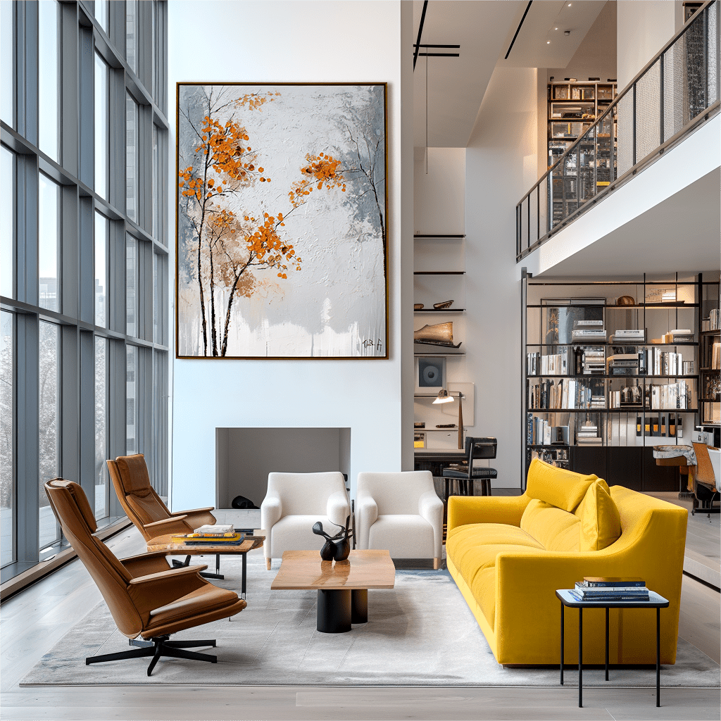 Golden Leaves – Autumn Tree Painting #55 Painting artwepaint 