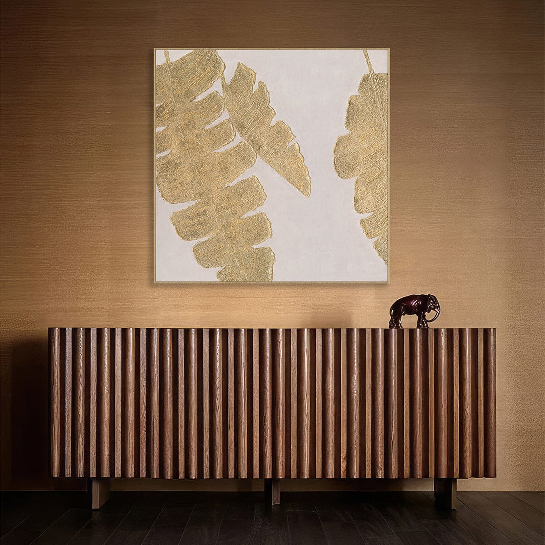 Golden Leaves - Luxury Abstract Painting#L5100 Painting artwepaint 