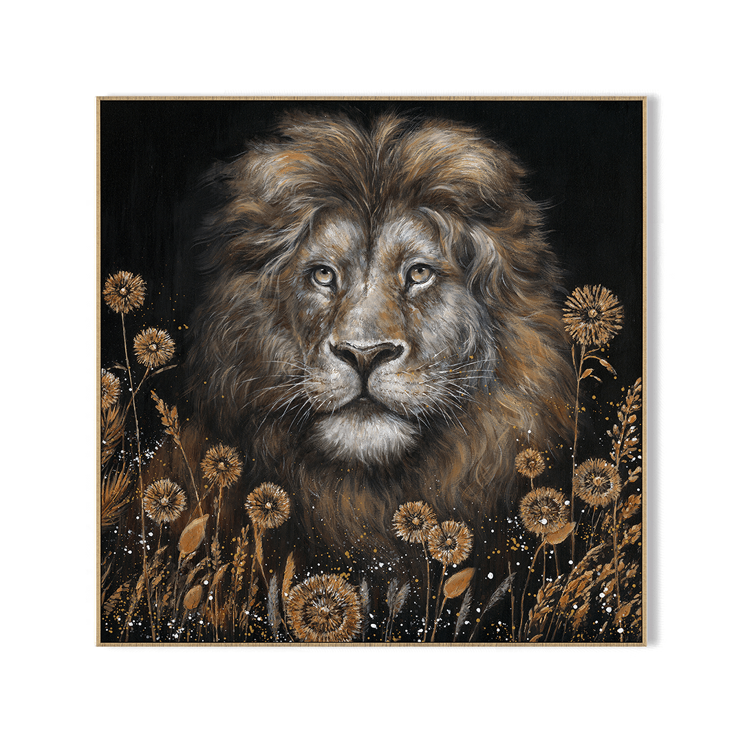 Golden Majesty - Lion Oil Painting#L5040 Painting artwepaint 