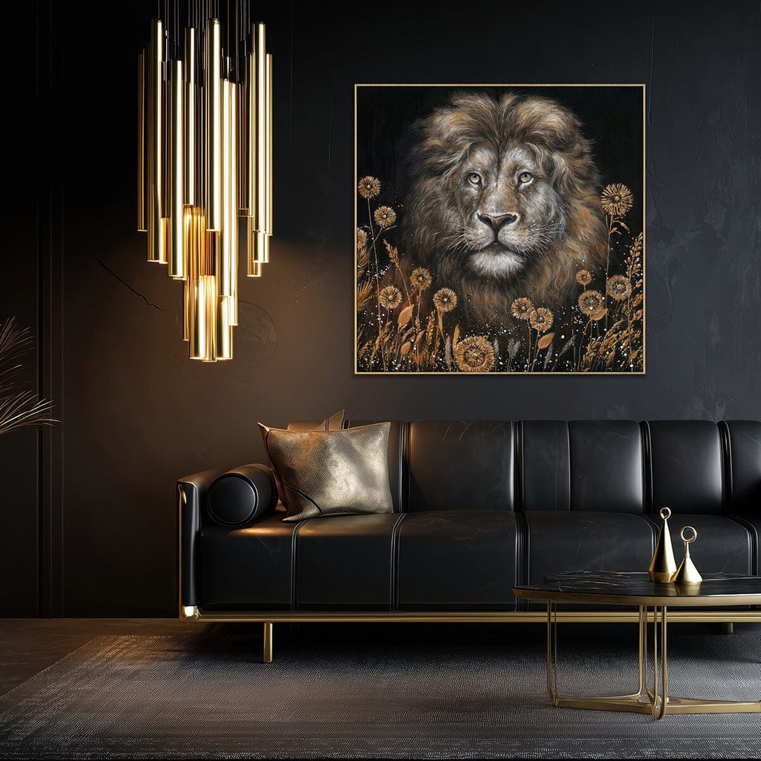 Golden Majesty - Lion Oil Painting#L5040 Painting artwepaint 