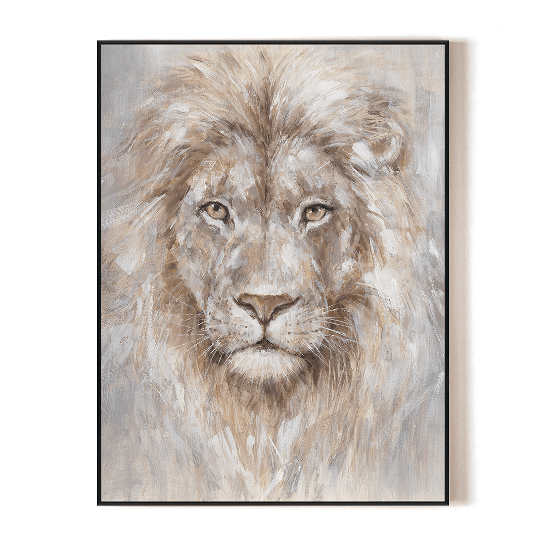 Golden Mane Lion - Brown Gold Wildlife Painting #M0614 Painting artwepaint 