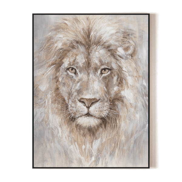 Golden Mane Lion - Brown Gold Wildlife Painting #M0614 Painting artwepaint 