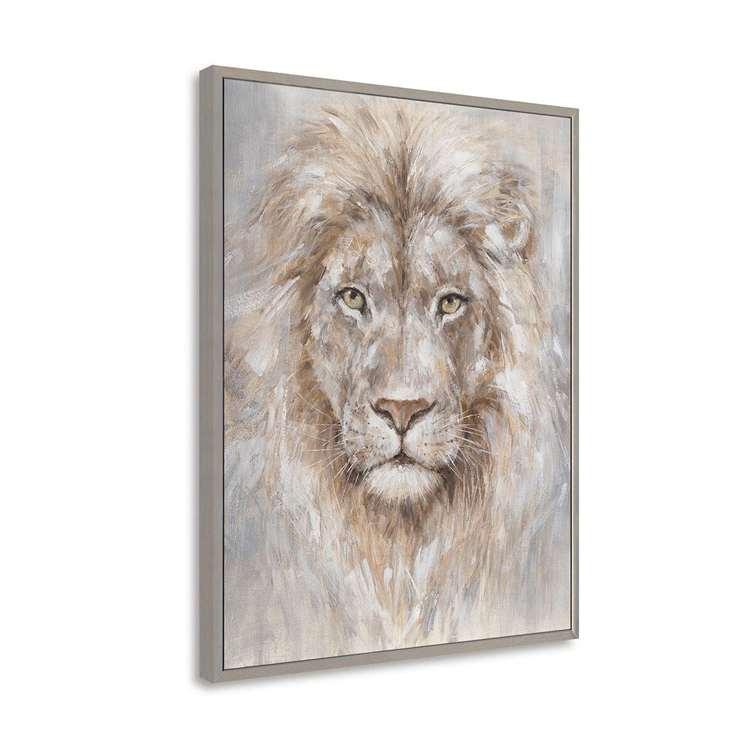 Golden Mane Lion - Brown Gold Wildlife Painting #M0614 Painting artwepaint 