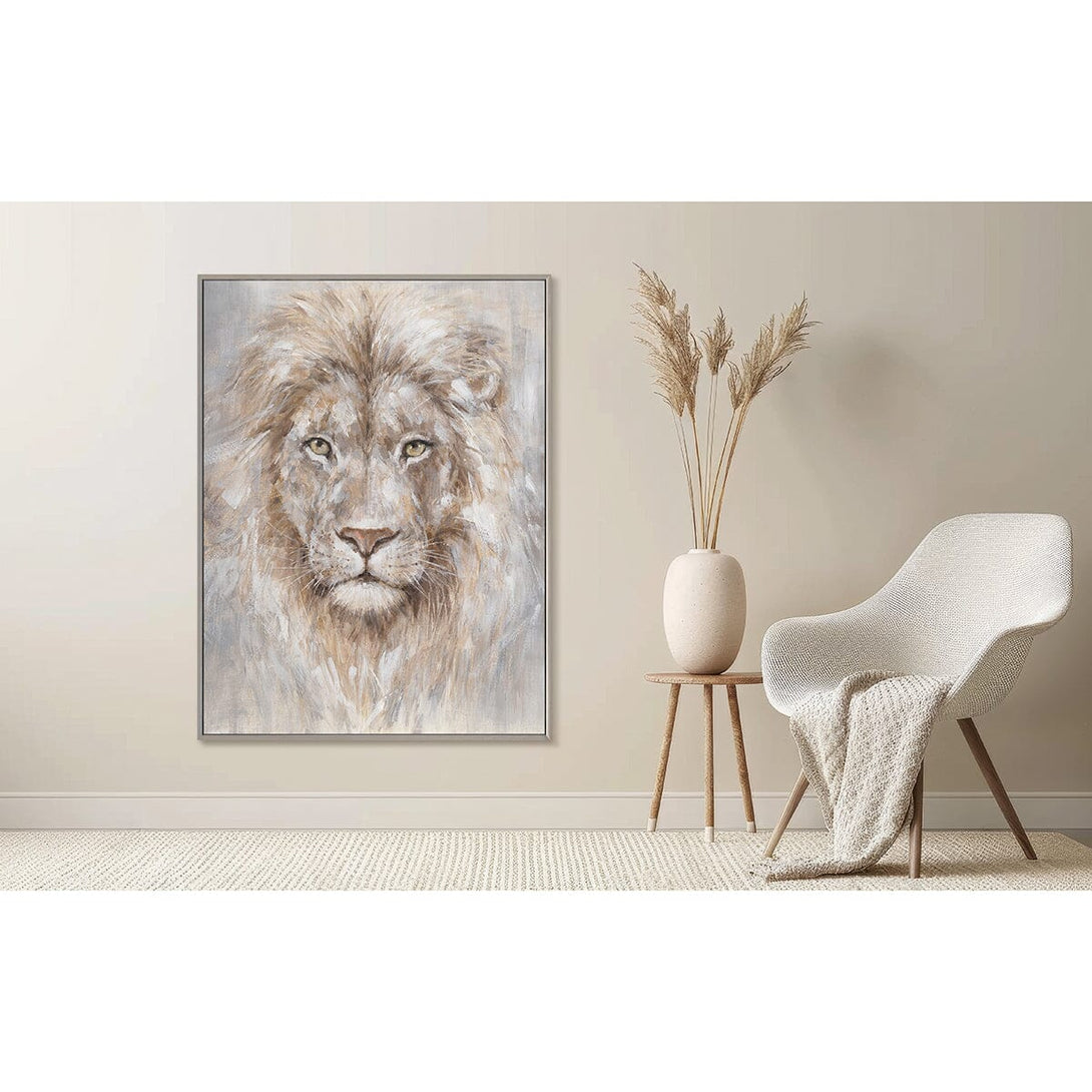 Golden Mane Lion - Brown Gold Wildlife Painting #M0614 Painting artwepaint 