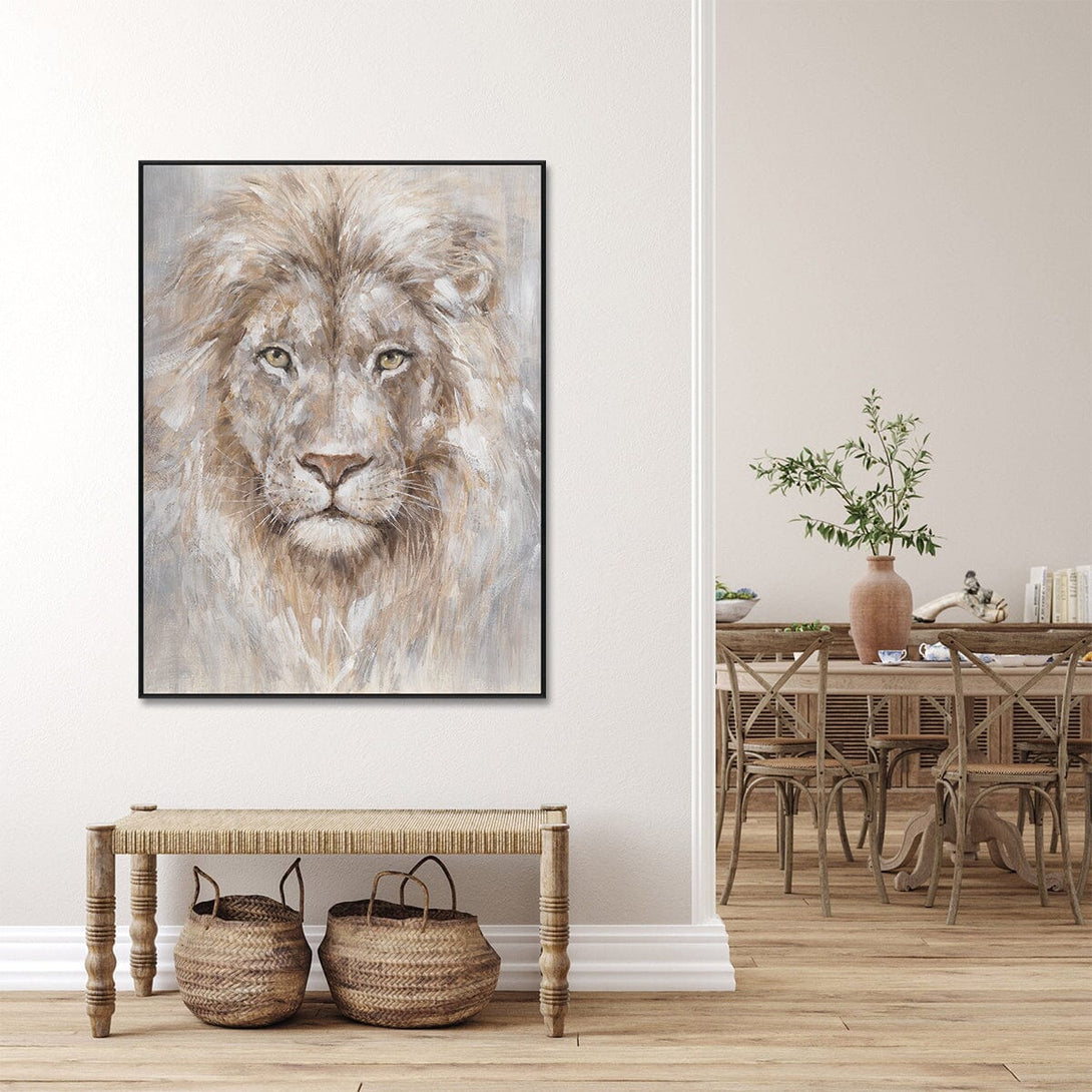 Golden Mane Lion - Brown Gold Wildlife Painting #M0614 Painting artwepaint 