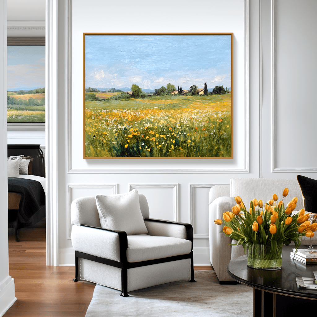 Golden Meadow – Field Landscape Oil Painting #awp26 Painting artwepaint 
